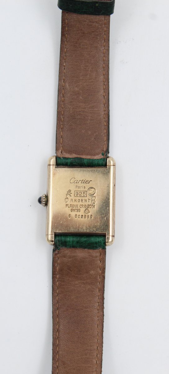 Cartier Tank Women's Mechanical Vermeil Watch-photo-1