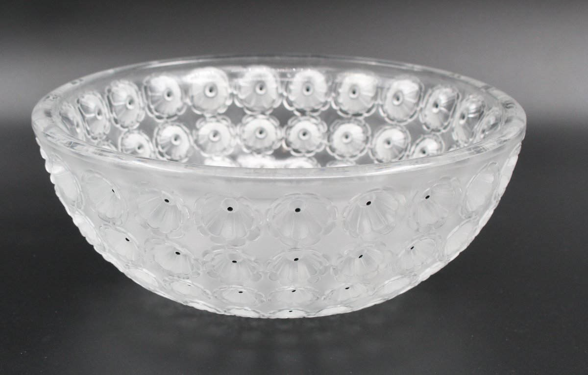 Coupe modèle « Nemours » signée Lalique france -photo-3