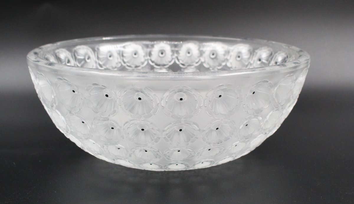 Coupe modèle « Nemours » signée Lalique france -photo-3
