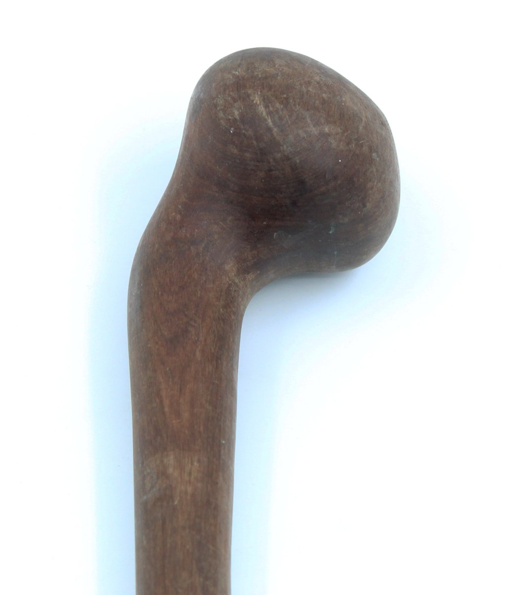 Massue Zulu "Knobkierrie" en bois  Afrique du Sud 51 cm-photo-3