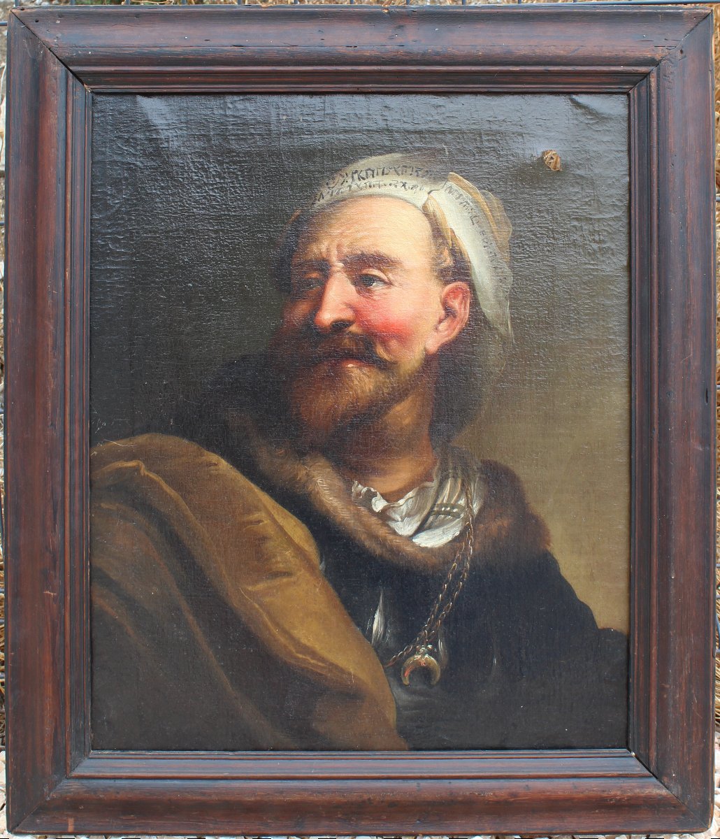 Oil On Canvas Portrait Of A Man After Jacob Toorenvliet, 18th Century