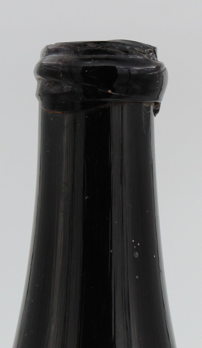 Large 18th-century Blown Glass Bottle, XXl Size, Height 58 Cm, Cellar Wine-photo-3
