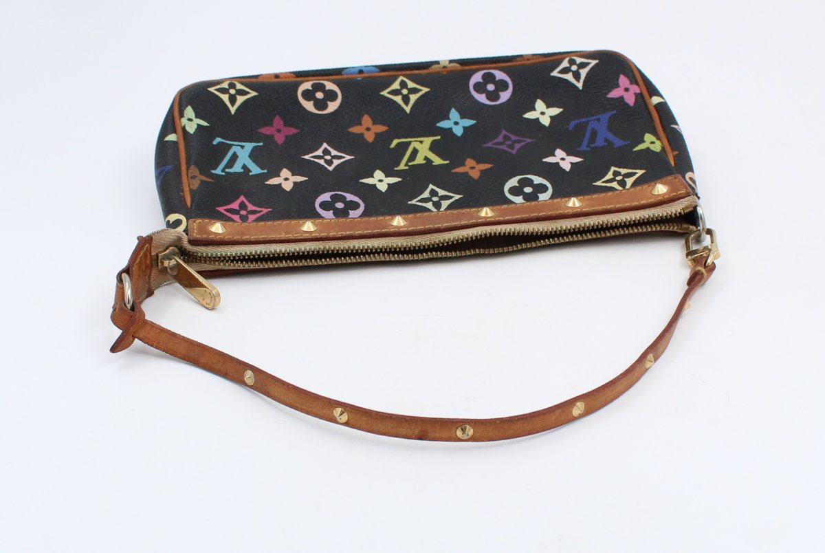 Louis Vuitton Clutch Bag, Black, Multicolored-photo-4