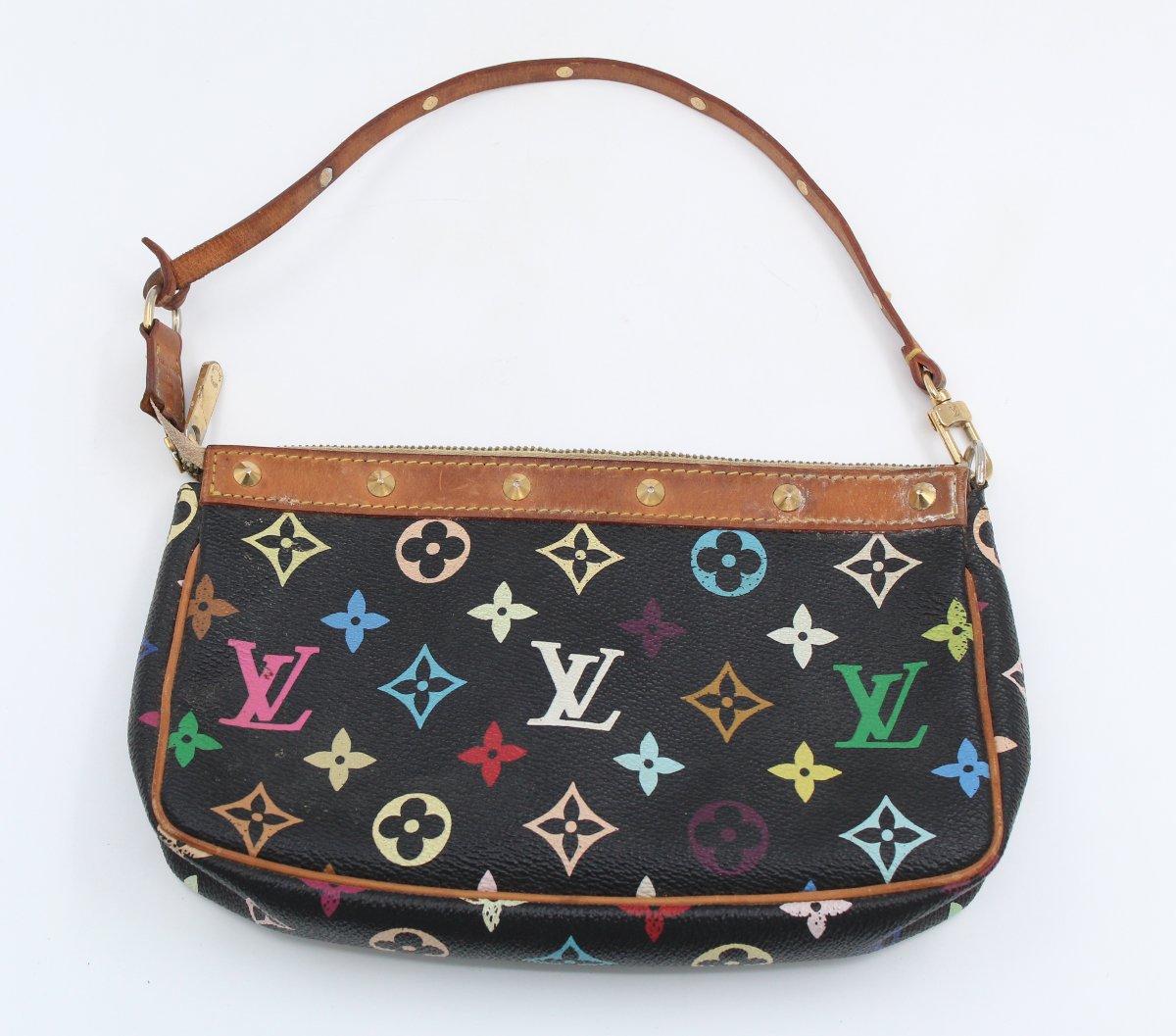 Louis Vuitton Clutch Bag, Black, Multicolored-photo-2