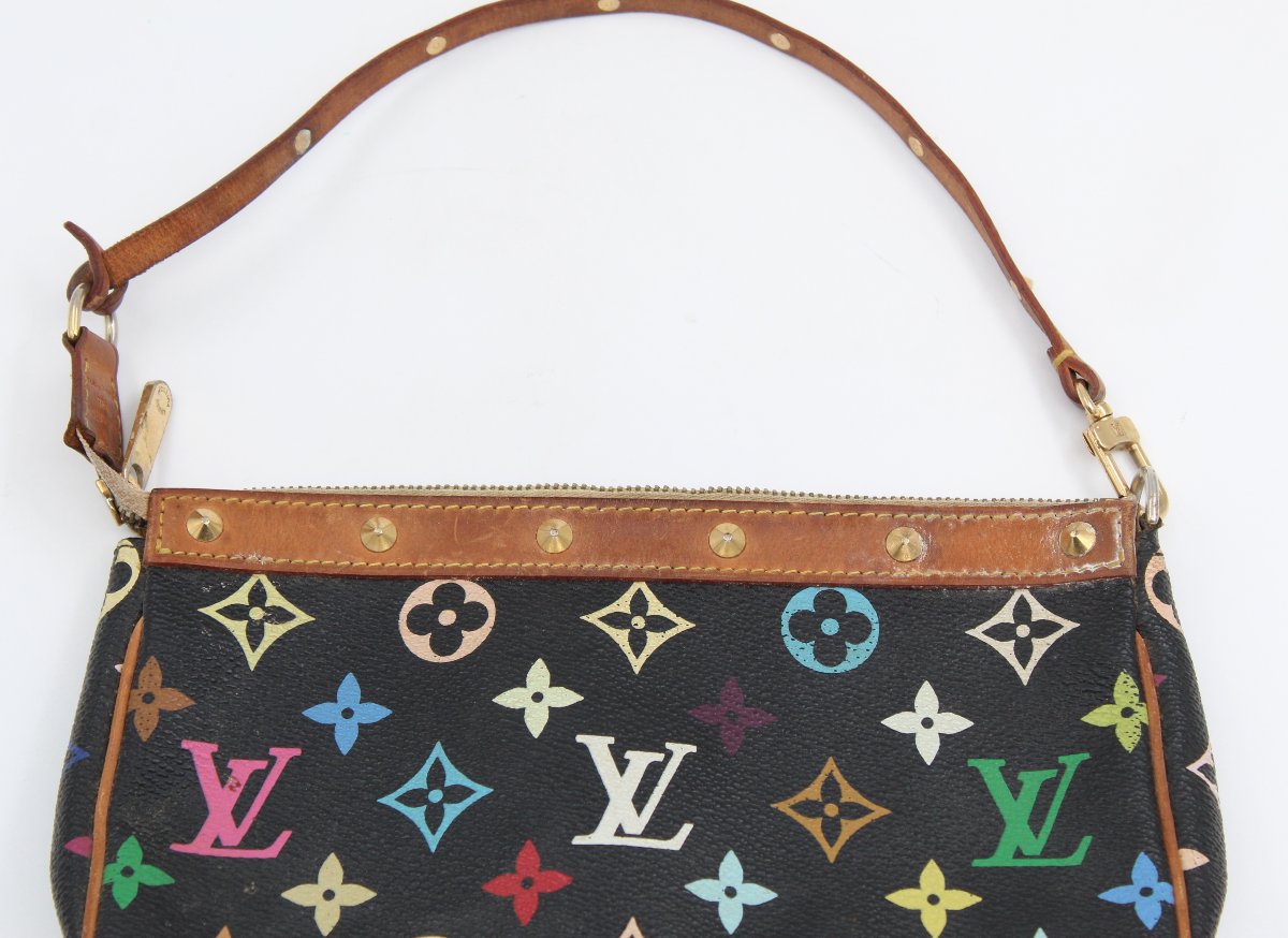 Louis Vuitton Clutch Bag, Black, Multicolored-photo-6