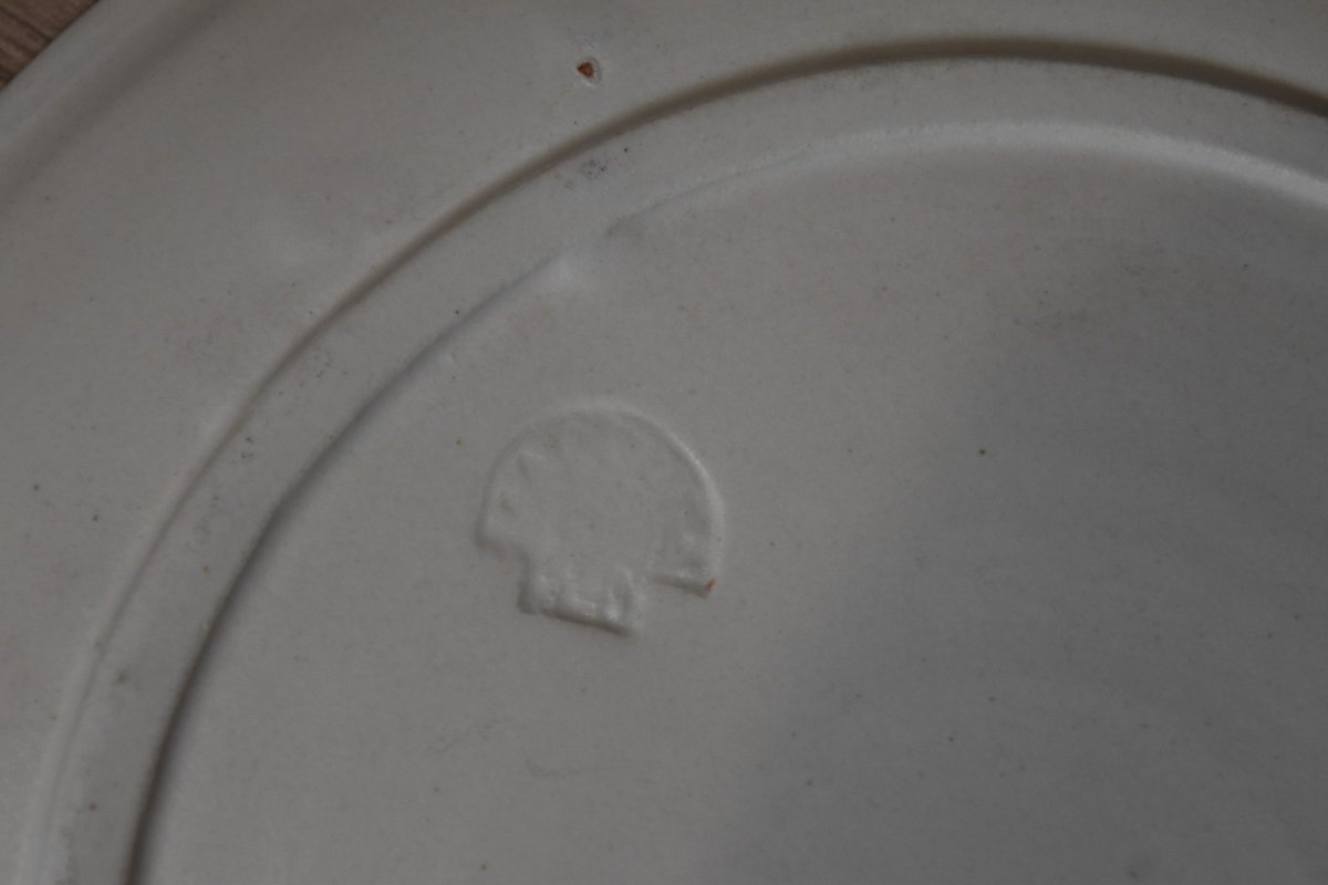 Madoura Workshop: Three Signed Ceramic Plates With Japanese-inspired Designs-photo-4