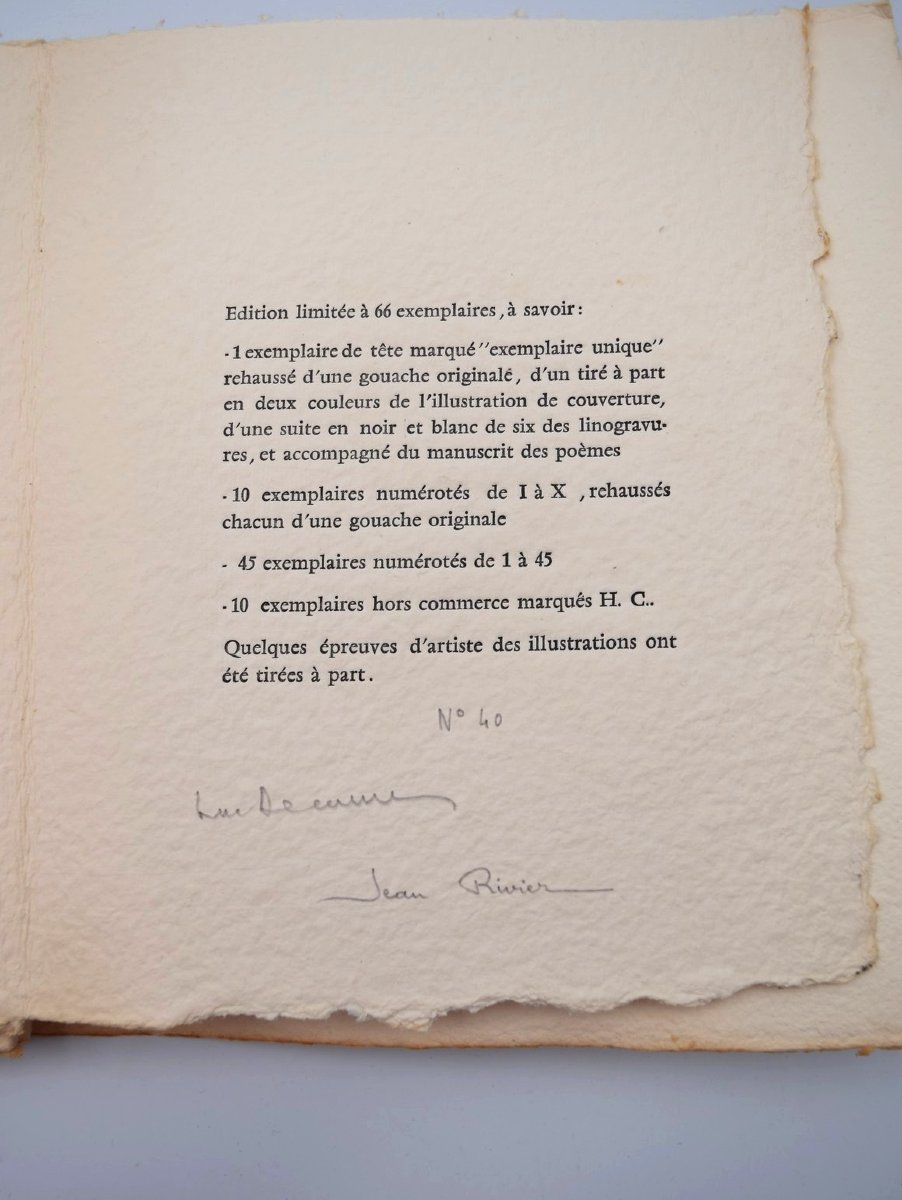 Haute Provence édition limitée du Moulin Larroque Luc Decaunes Jean Rivier n°40-photo-3