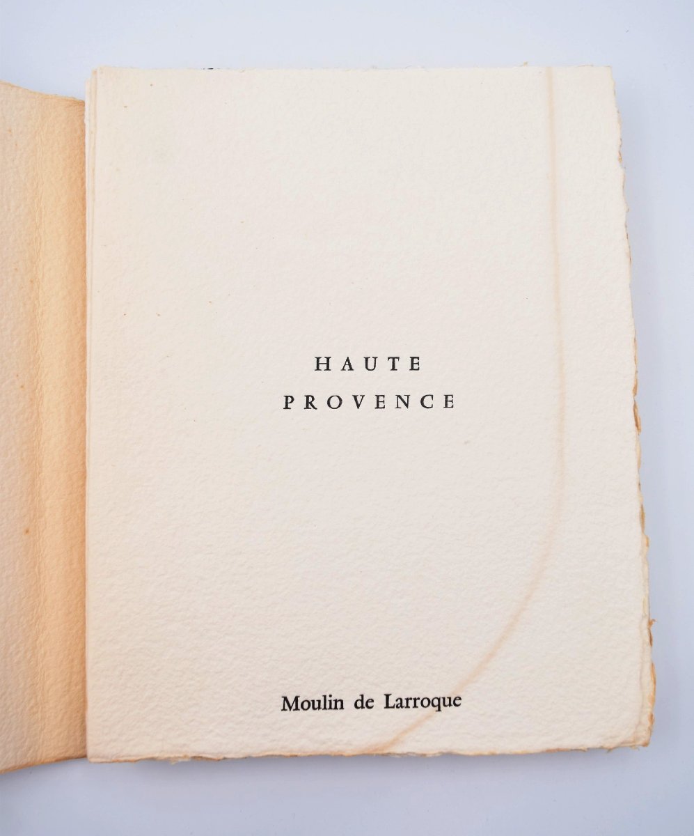 Haute Provence édition limitée du Moulin Larroque Luc Decaunes Jean Rivier n°40-photo-1