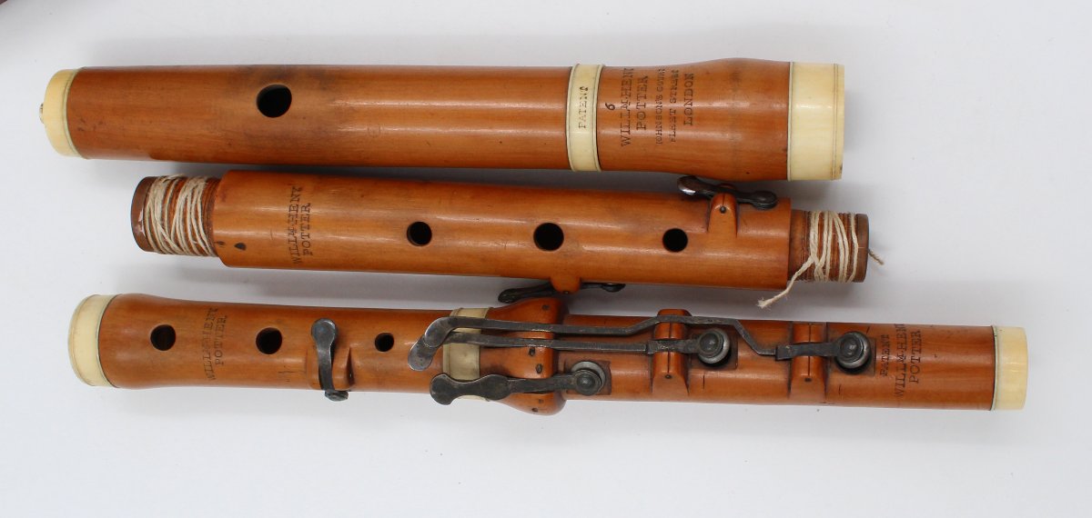 Flute ancienne réalisée par William Henry Potter 19 ème-photo-2