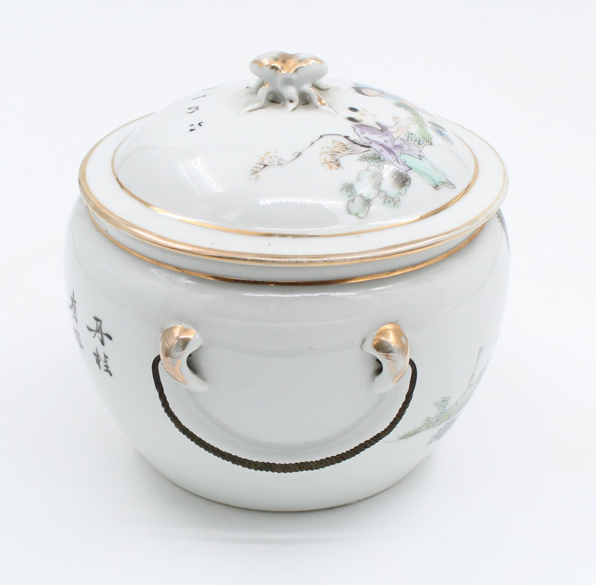 Kamcheng Covered Bowl, Chinese Porcelain, 19th Century-photo-2