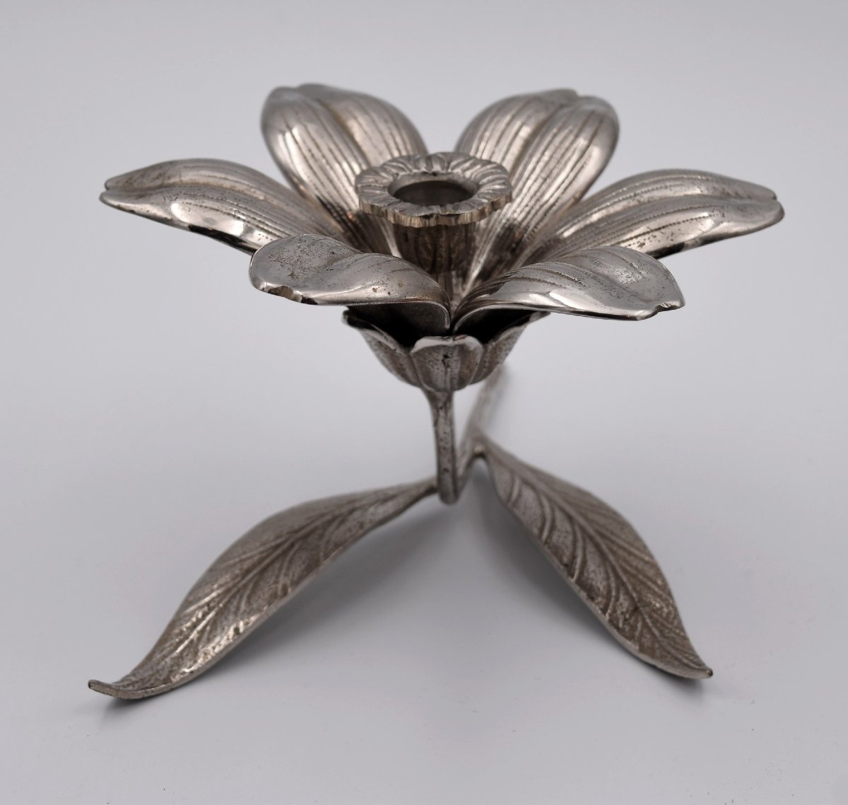 Vintage "party Flowers" Ashtray And Candleholder From The 1970s, S Agudo-style Flower Design-photo-4