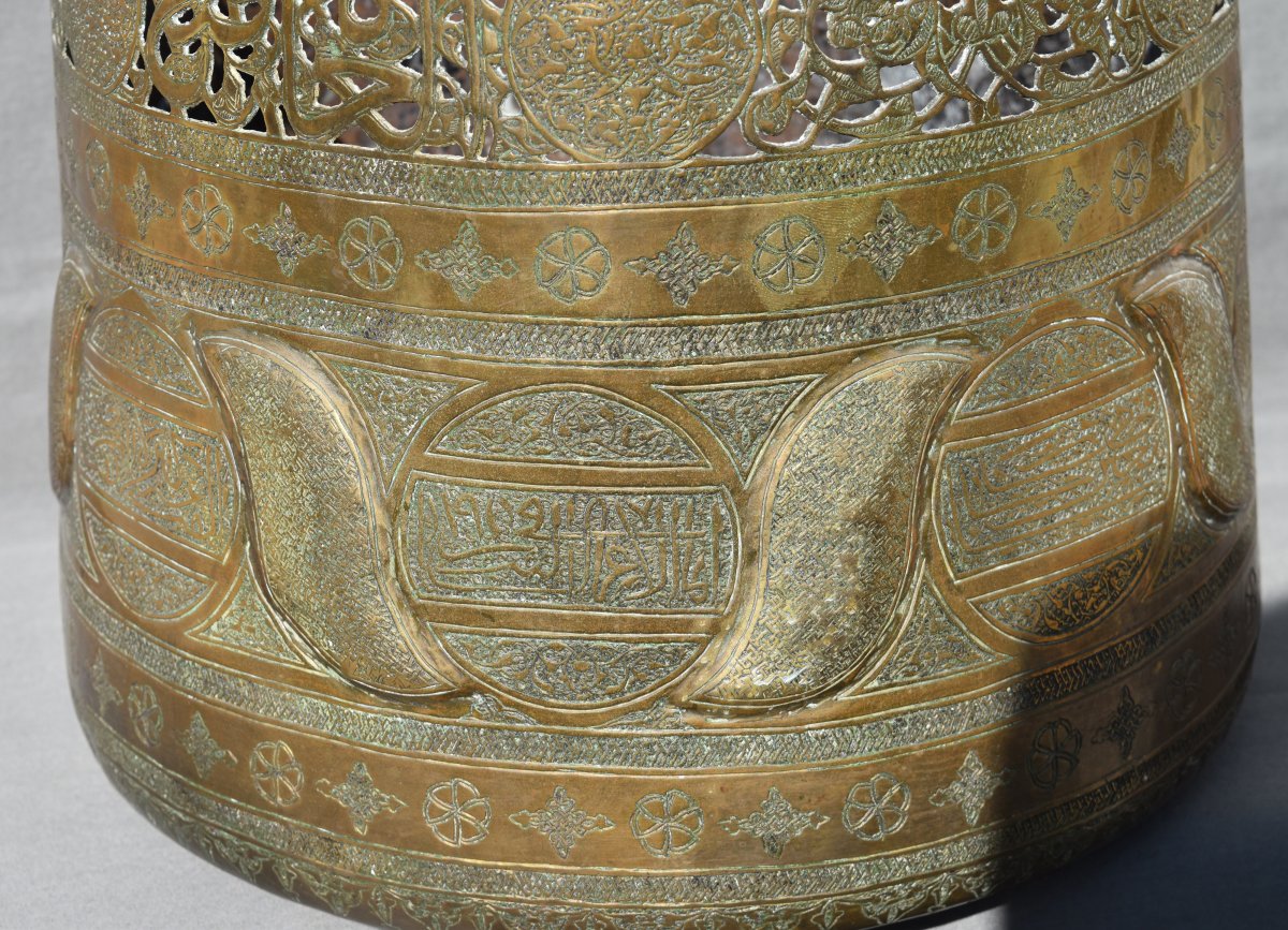 Mameluke Style Brass Pot Syria XIX Islamic-photo-1