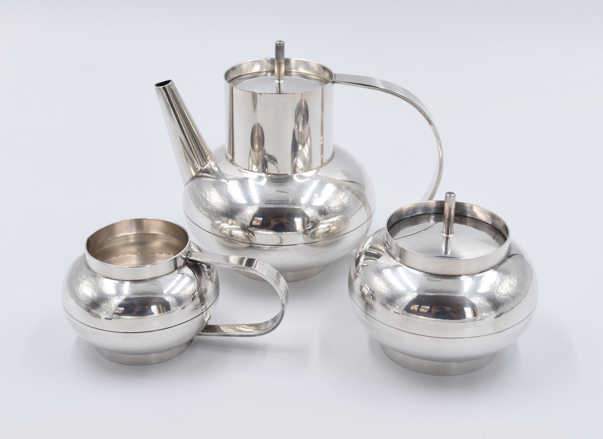 Lino Sabbatini Christofle Model Ceylan Tea Coffee Service-photo-6