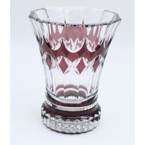 Vase en Cristal Val Saint Lambert modèle LUBO H = 21 cm