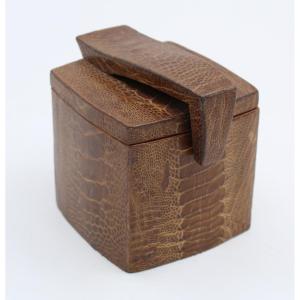 R & Y Augousti Vintage Wood And Brass Box