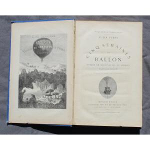 Cinq semaines en ballon – Voyage au centre de la terre Jules Verne HETZEL