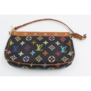 Louis Vuitton Clutch Bag, Black, Multicolored