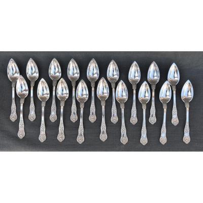 18 Spoons A Cafe Sterling Silver Poincon Old Decor Decor Rocaille Orf Bourdon