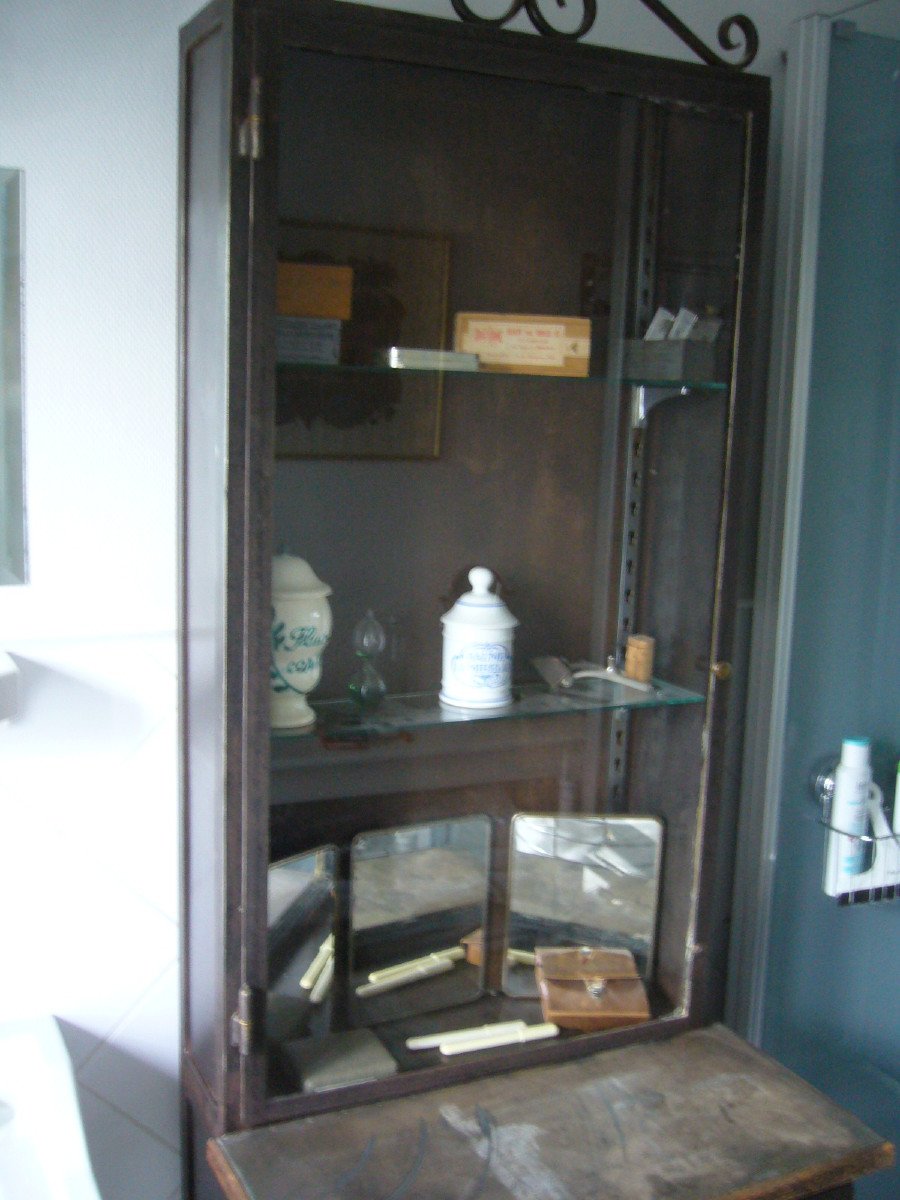 Paire D Armoires De Pharmacie En Acier -photo-3