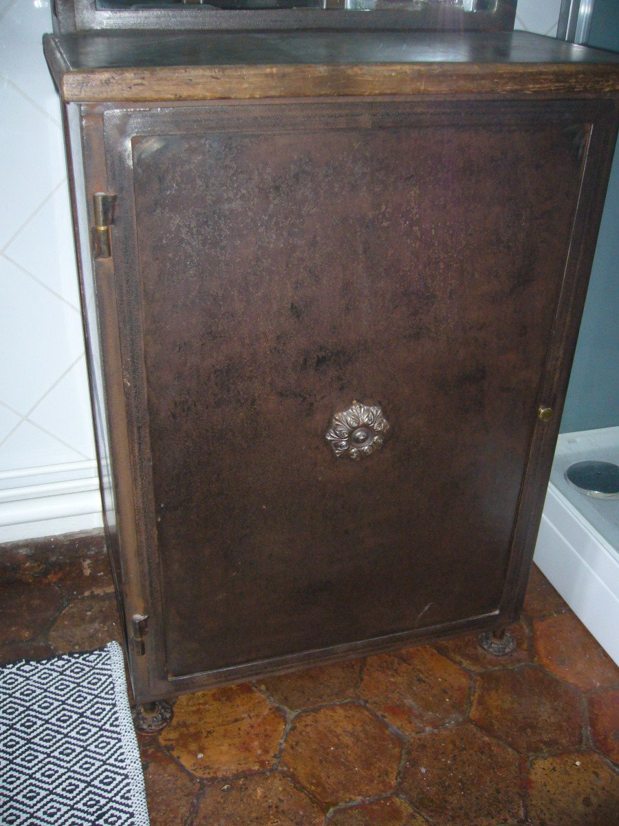 Paire D Armoires De Pharmacie En Acier -photo-4
