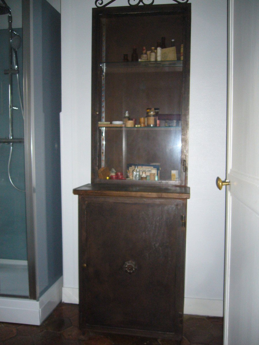 Paire D Armoires De Pharmacie En Acier -photo-3