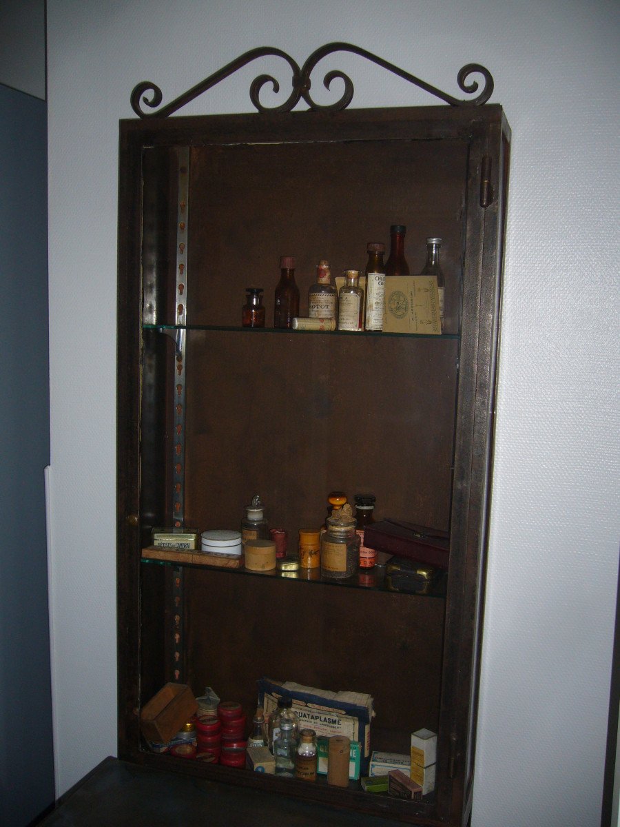Paire D Armoires De Pharmacie En Acier -photo-4