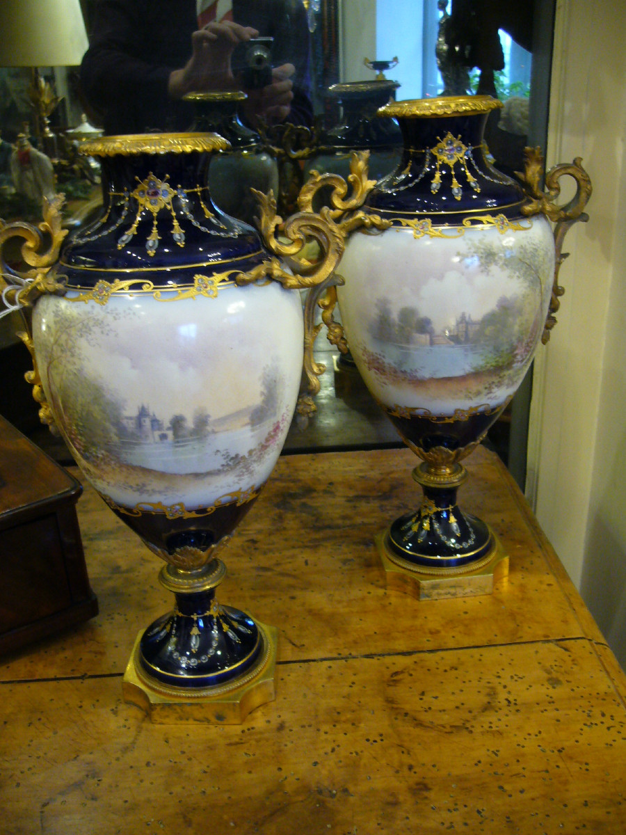 Paire de vases SEVRES-photo-2