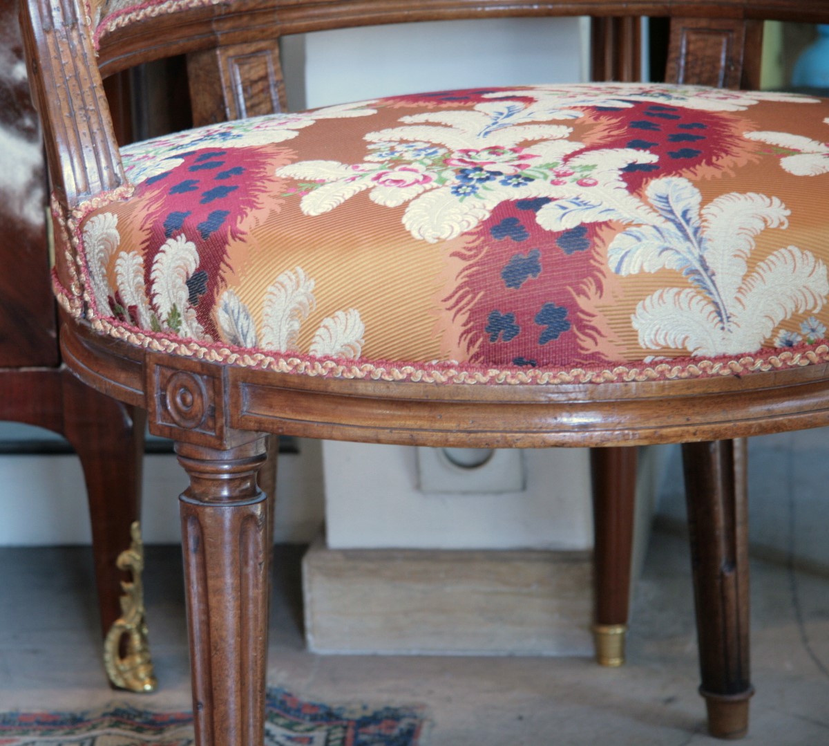 Desk Chair Louis XVI Walnut-photo-2