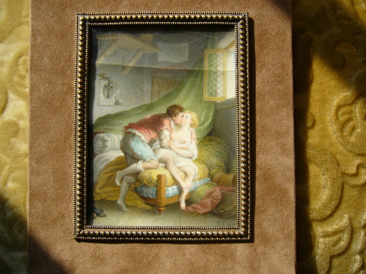 Miniature érotique XVIII°-photo-3