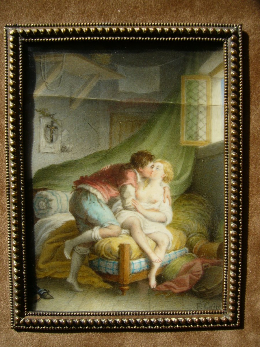 Miniature érotique XVIII°