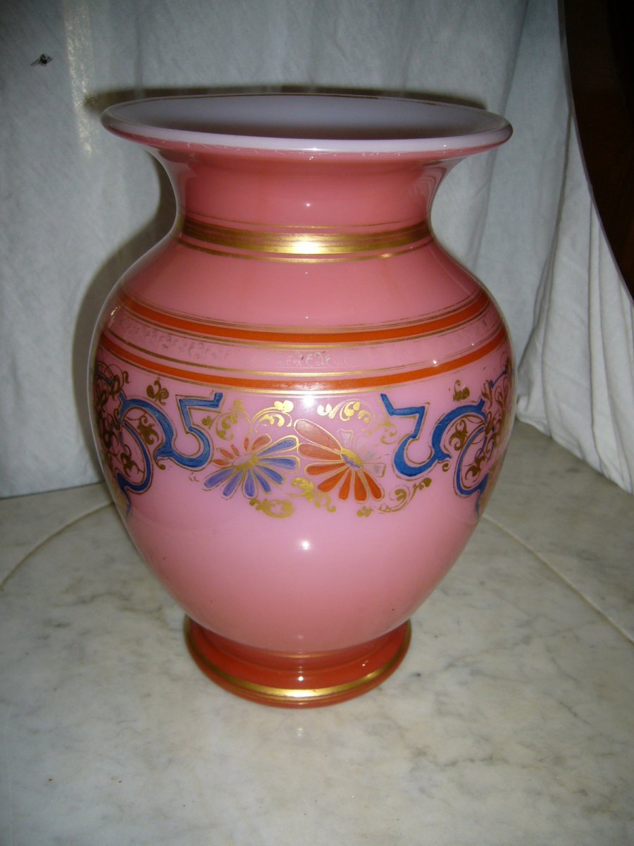 Vase Opaline 1850-photo-2