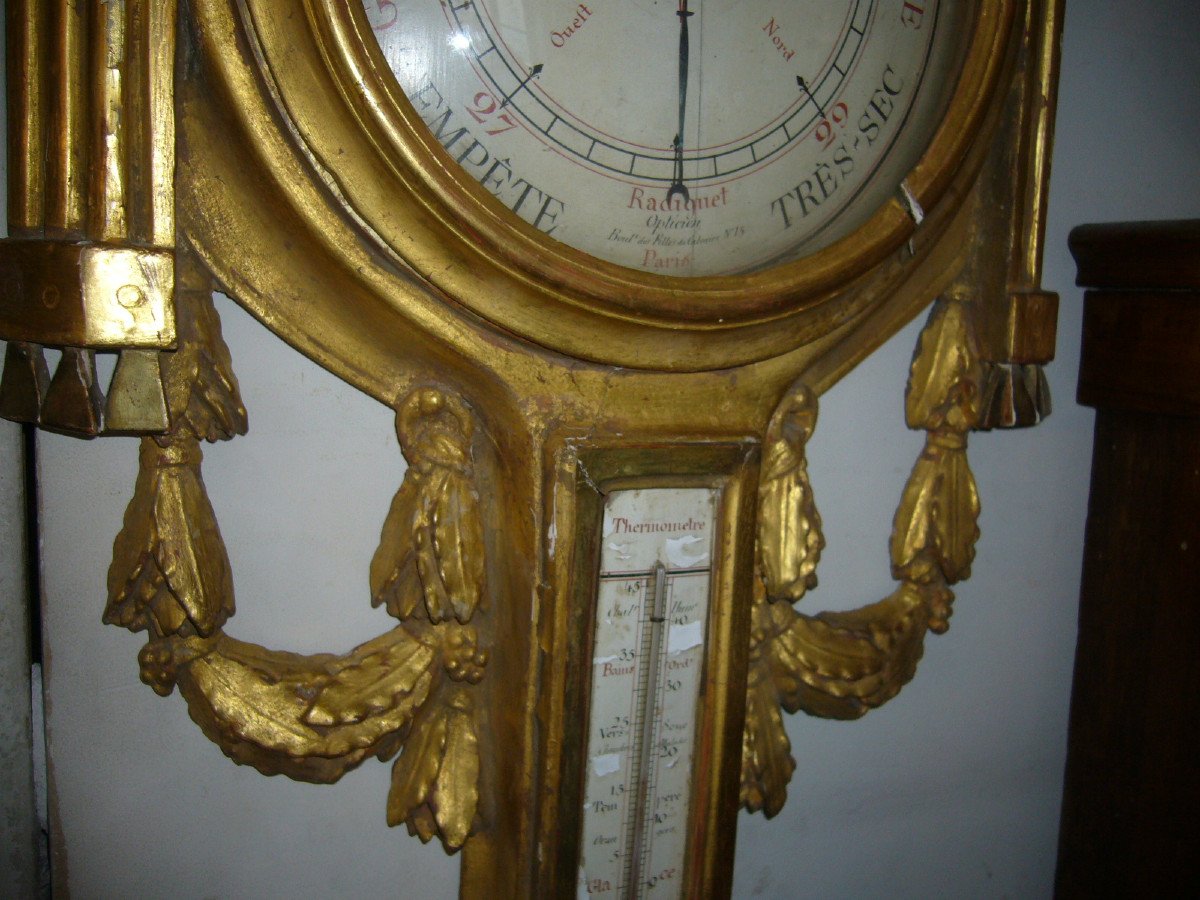 Baromètre-thermomètre Louis XVI-photo-1