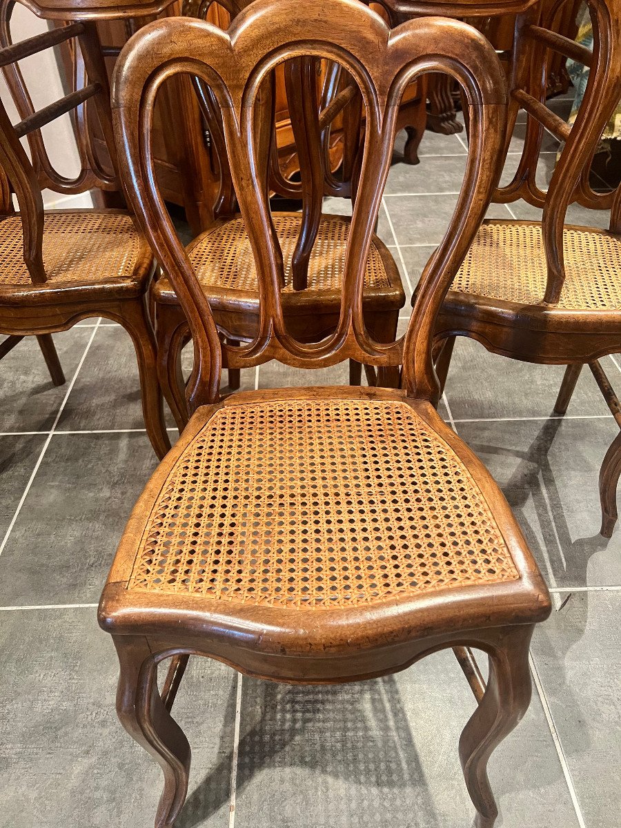 Chaises Louis Philippe en hêtre massif -photo-1
