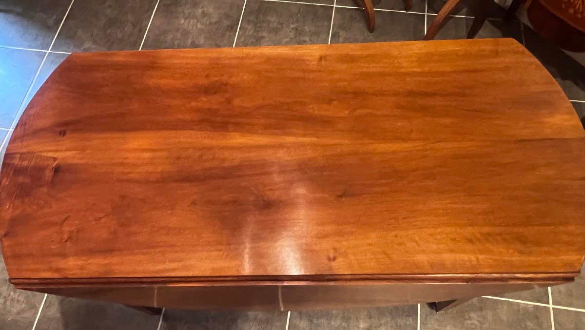 Solid Walnut Shuttered Table Or Dining Room Table-photo-3