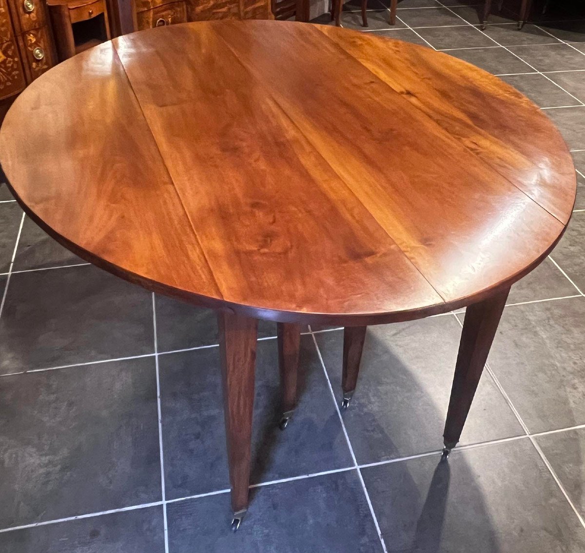 Solid Walnut Shuttered Table Or Dining Room Table