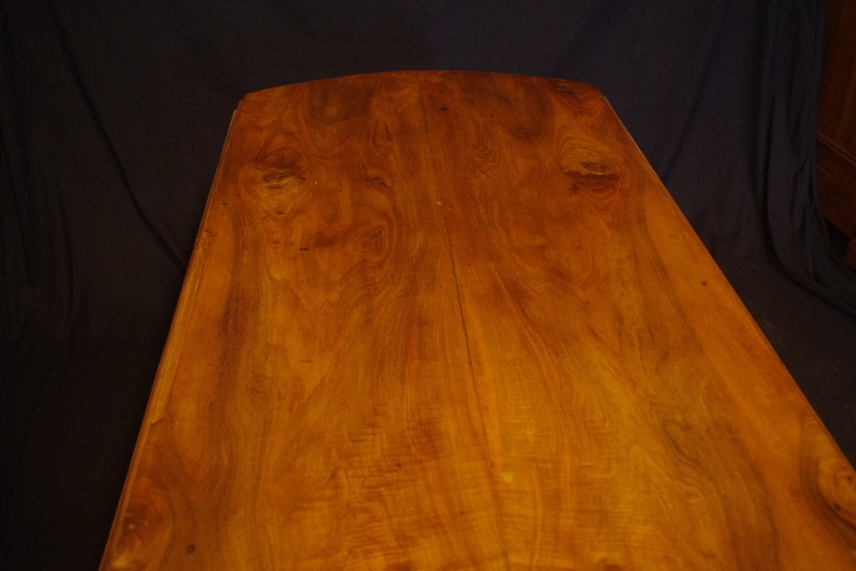 TABLE A VOLETS EN NOYER MASSIF-photo-4