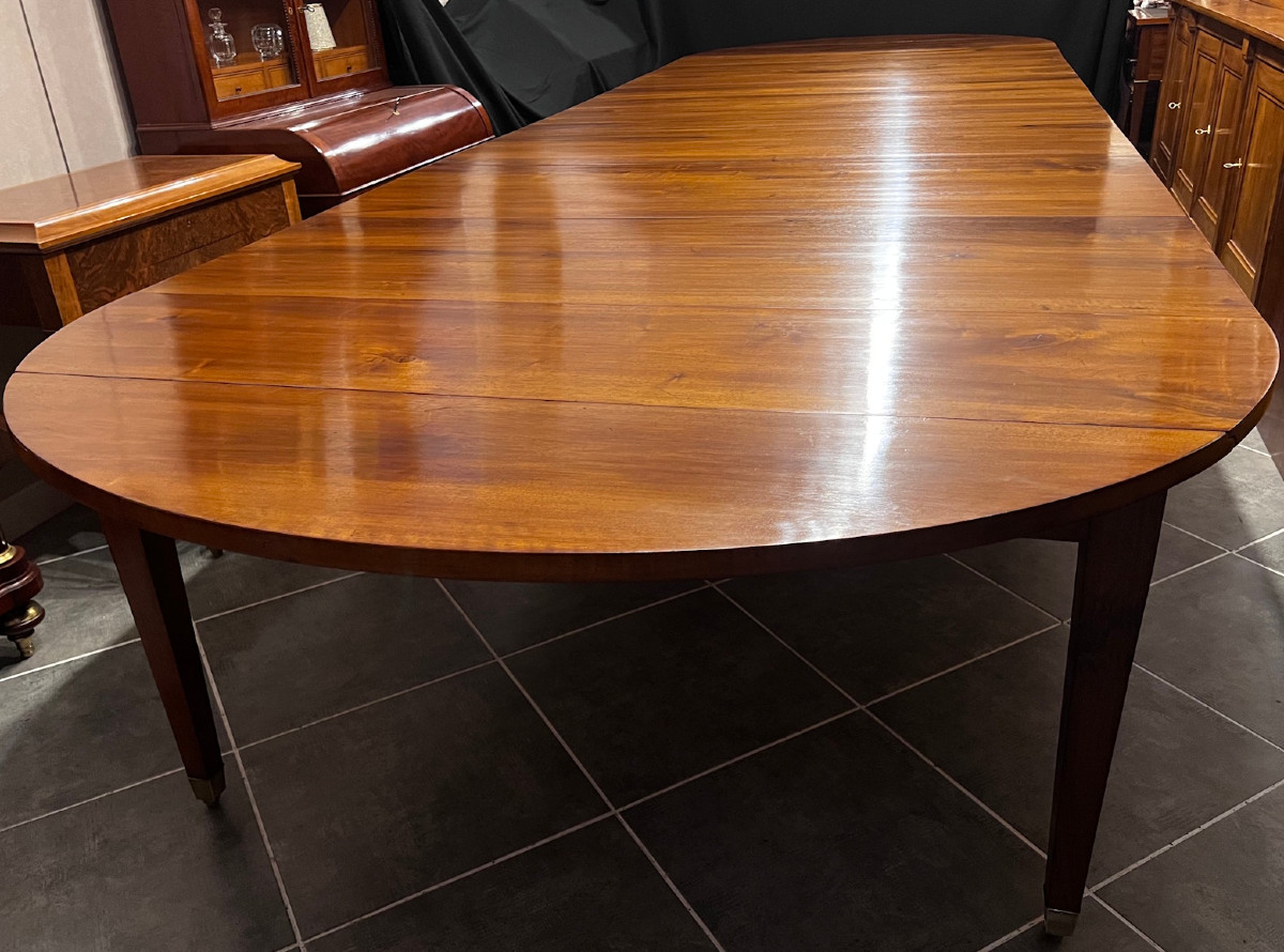 TABLE A VOLETS EN NOYER MASSIF-photo-3