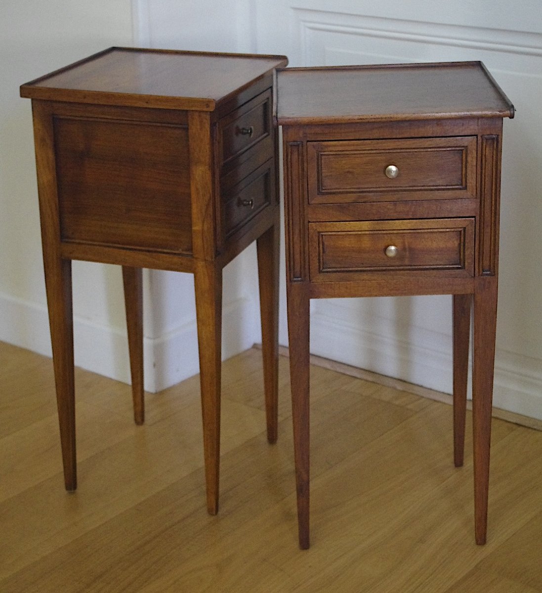 Pair Of Walnut Nightstands-photo-1