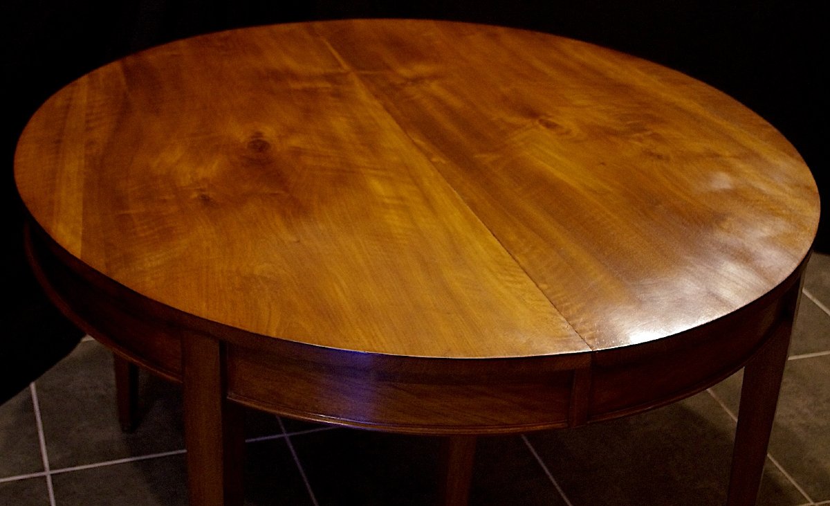 Table With A Solid Walnut Band (or Rim).-photo-2