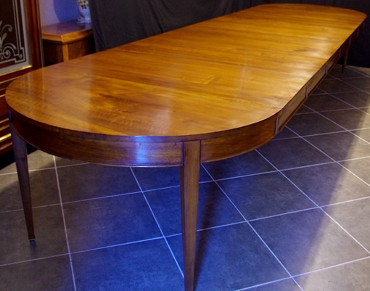 Table With A Solid Walnut Band (or Rim).-photo-1