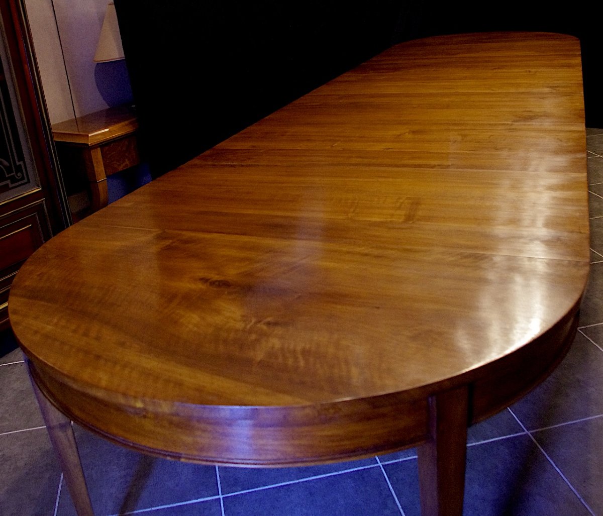 Table With A Solid Walnut Band (or Rim).-photo-3