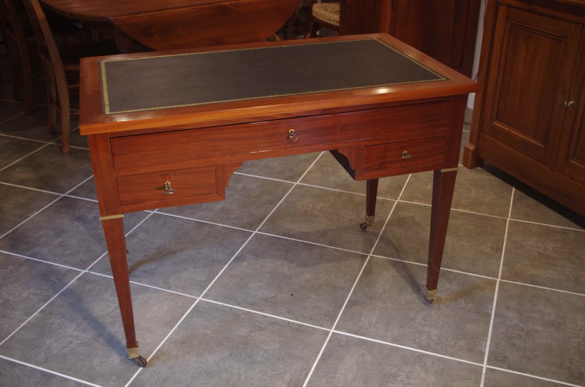 Louis XVI Mahogany Desk-photo-3