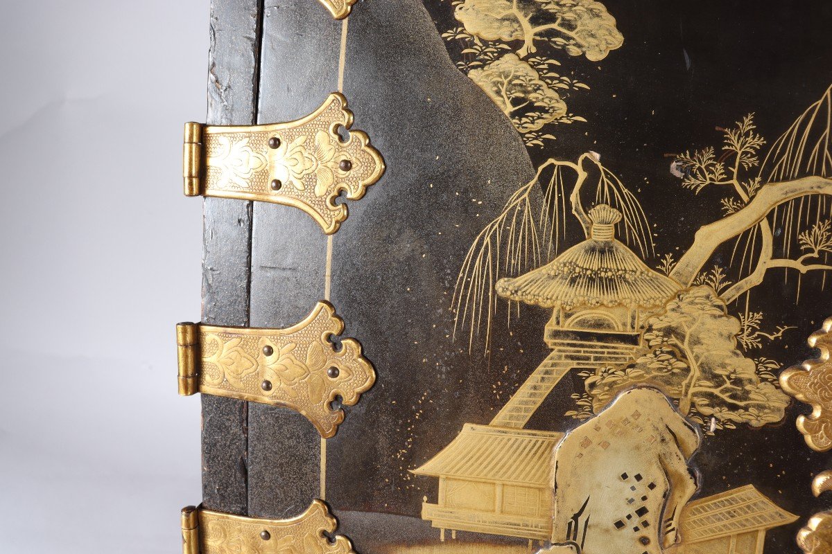 Cabinet De Voyage En Laque Du Japon-photo-5