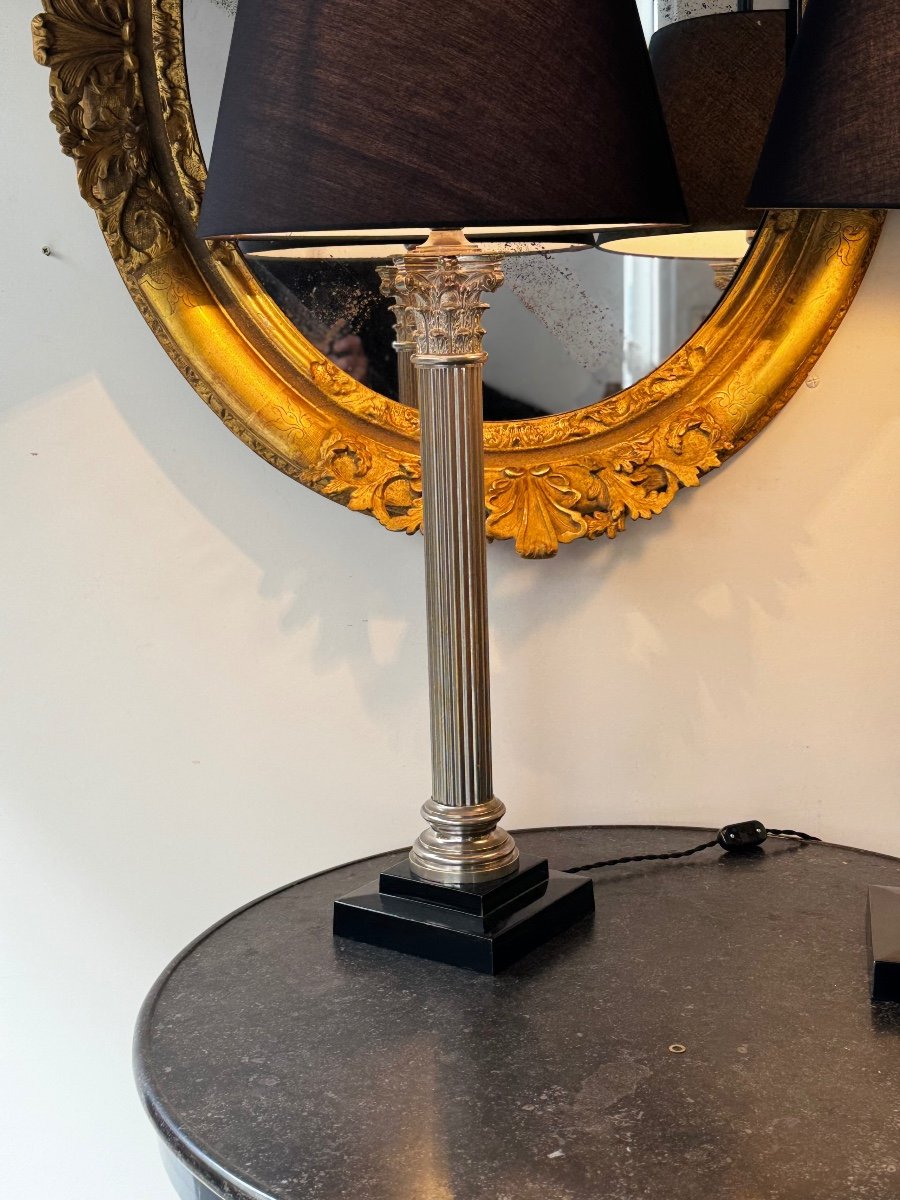 Paire De Lampes En Bronze-photo-2