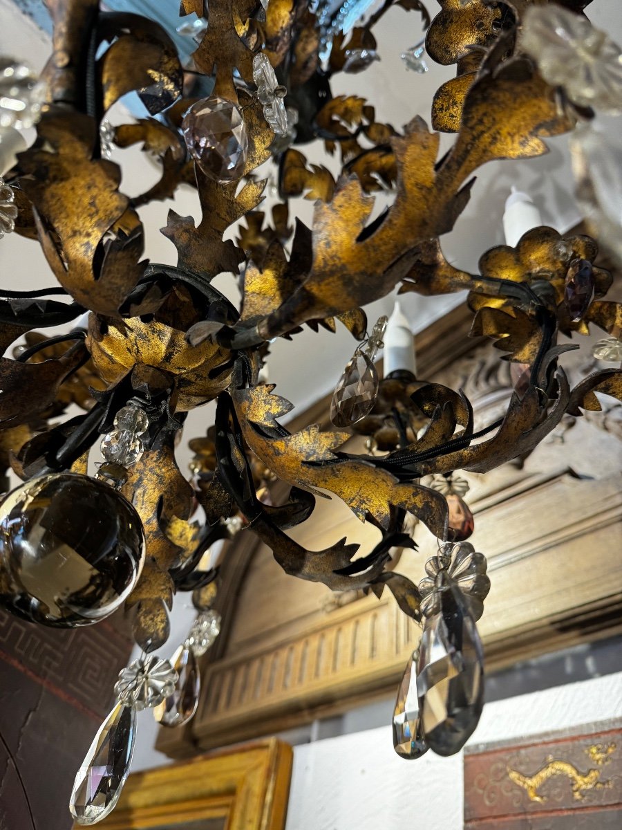 Chandelier, In Battered Iron-photo-2