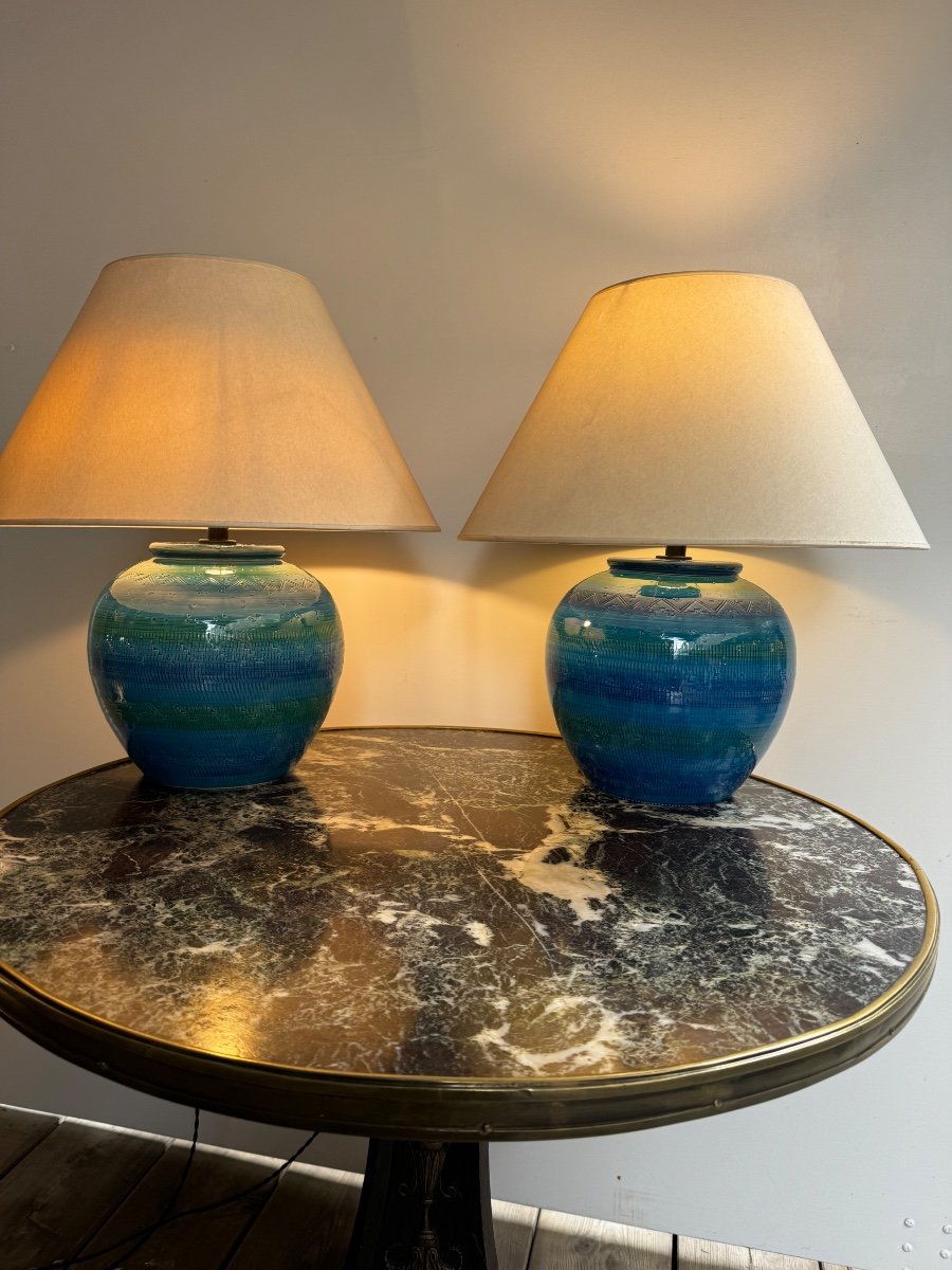 Pair Of Aldo Lamps, Londi 