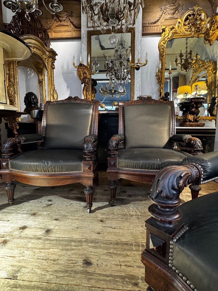 Large, Paire De Fauteuils-photo-2
