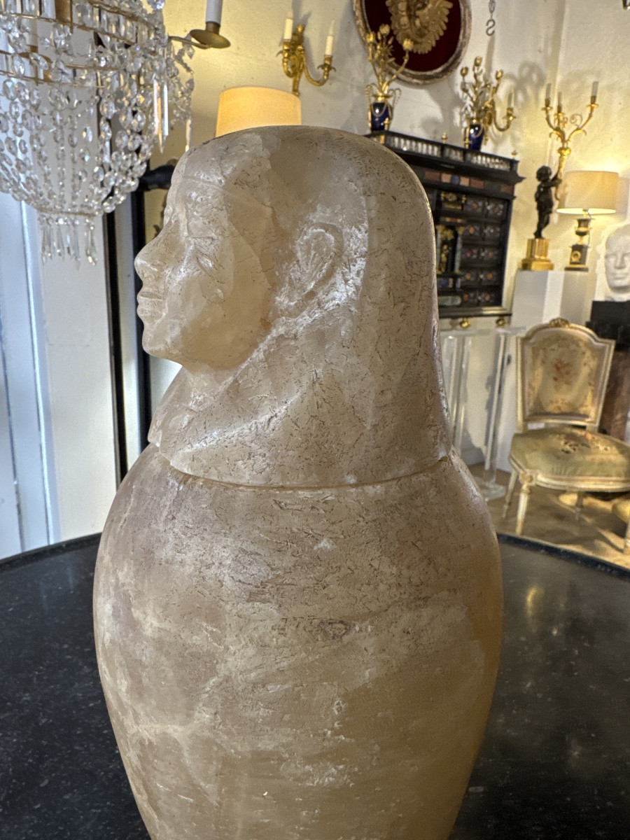 Alabaster Canopic Jar-photo-2