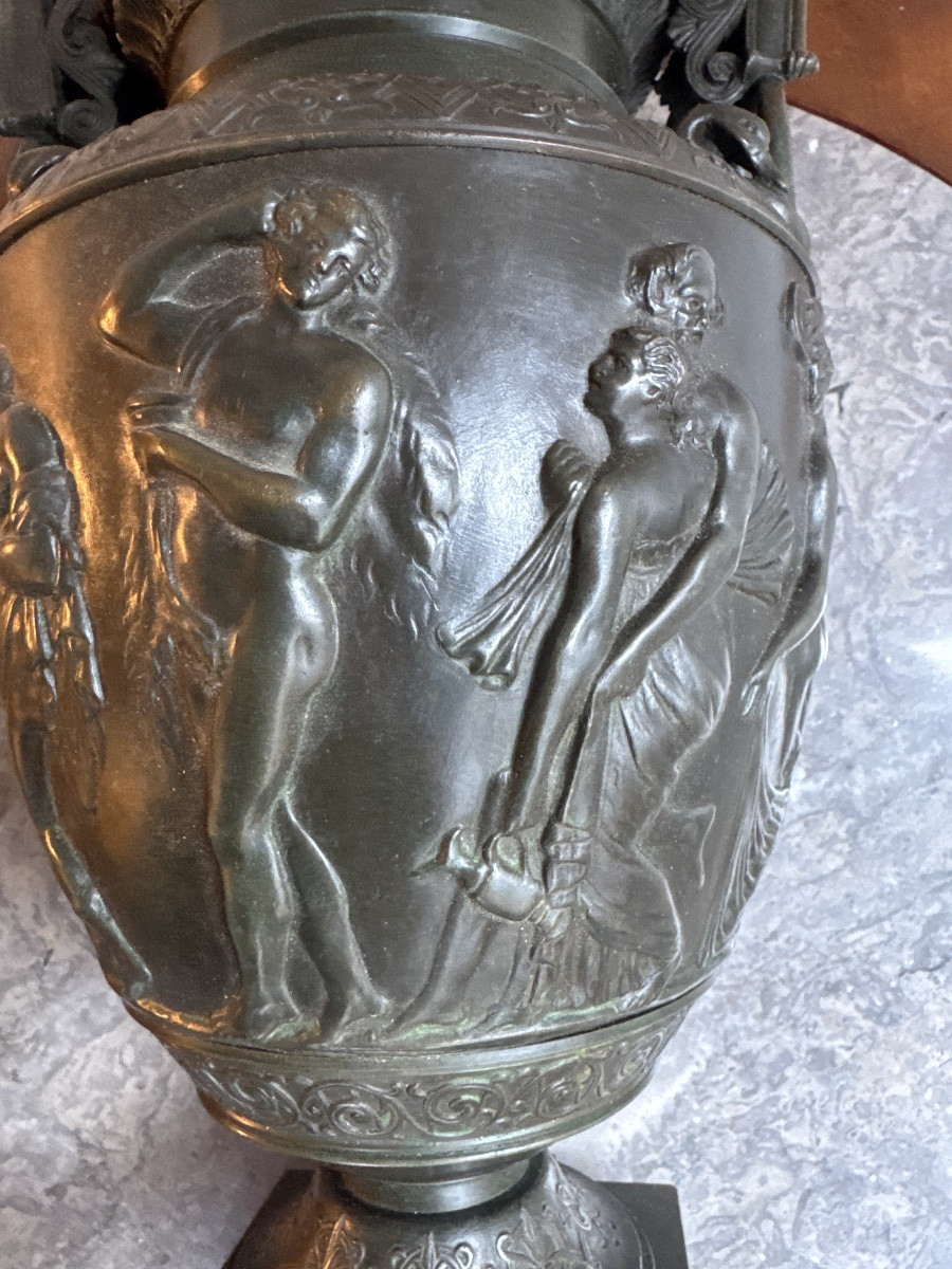 Neoclassical Bronze Vase-photo-2