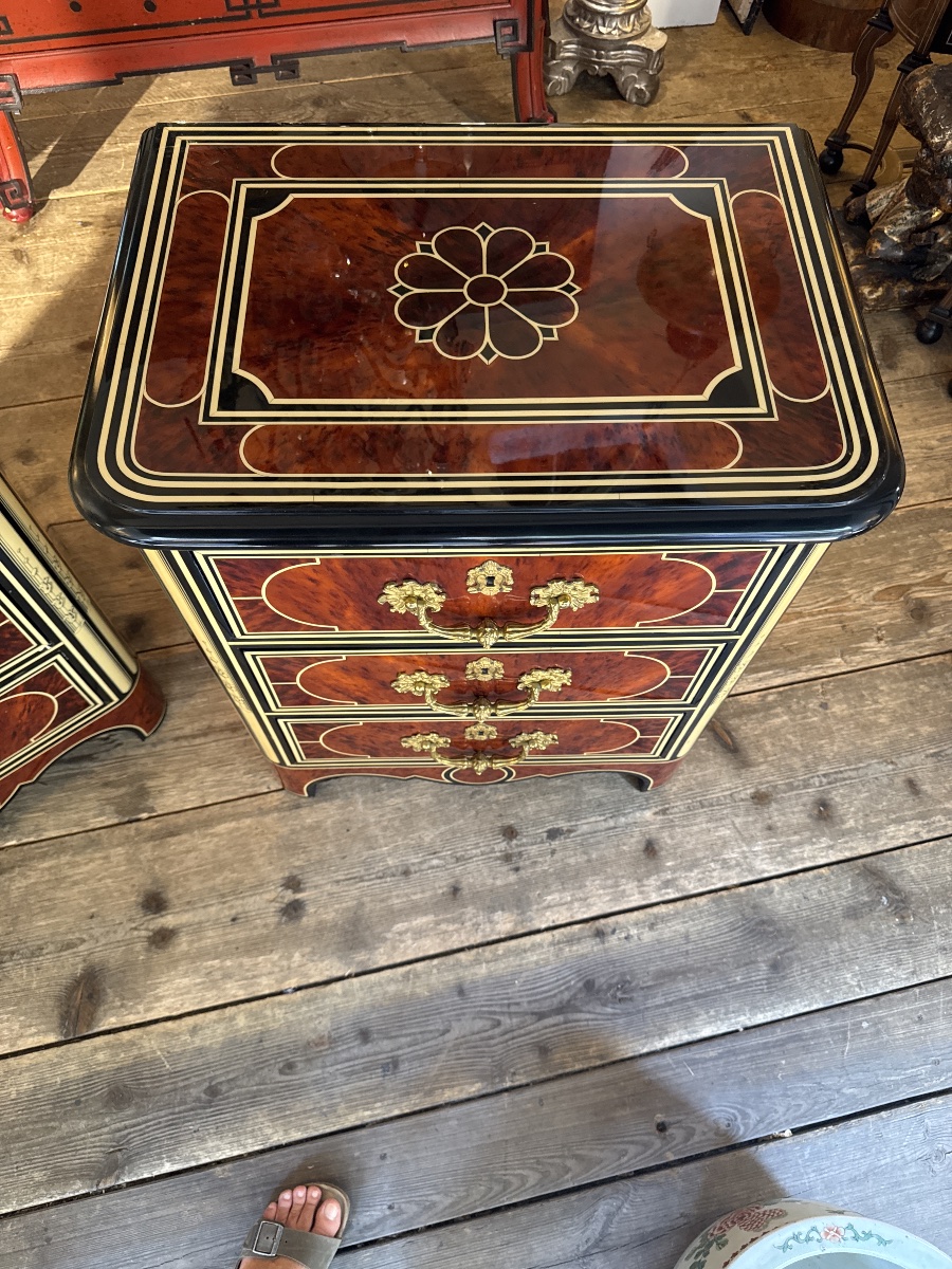 Pair Of Louis XIV-style Chests Of Drawers-photo-3